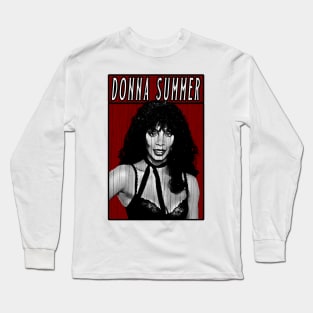 Vintage Retro Donna Summer Long Sleeve T-Shirt